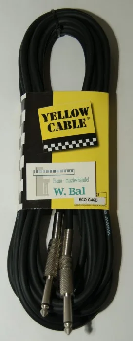 Kabel Jack 6.3 - Jack 6.3 kabel Ø 4.2mm Lengte 6 meter