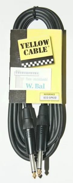 Kabel Jack 6.3 - Jack 6.3 neutrik Ø 6mm Lengte 3 meter