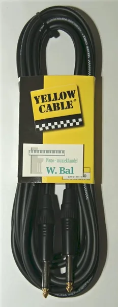 Kabel Jack 6.3 - Jack 6.3 neutrik Ø 6mm Lengte 6 meter