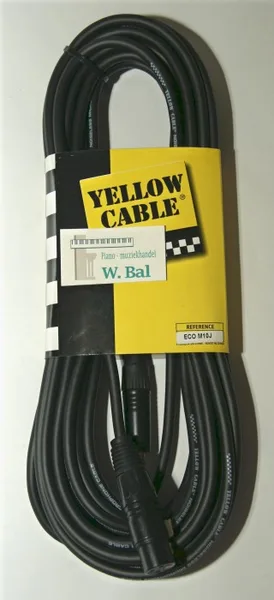 Microfoonkabel Jack man - vrouw XLR 10 mtr