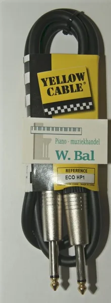 speakerkabel Jack - Jack 6,3 mm 1 mtr