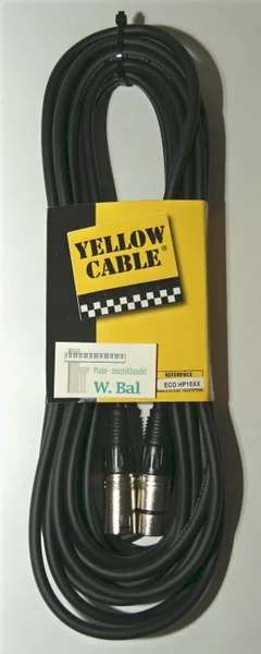 Kabel man XLR - vrouw XLR 10 mtr. zware uitvoering