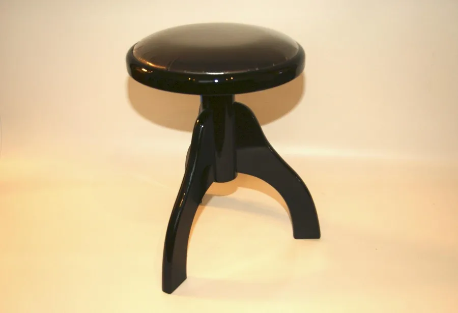 Pianokruk type 100 Zwart Hoogglans