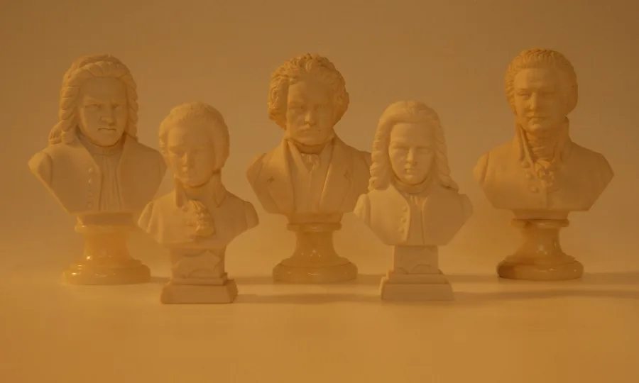 Buste 12cm Chopin/Beethoven/Bach