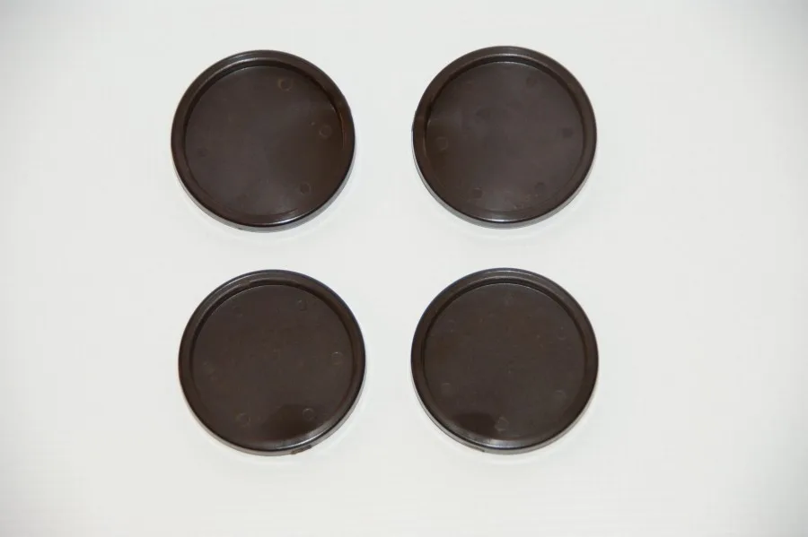 Sockels voor piano 70mm bruin set=4
