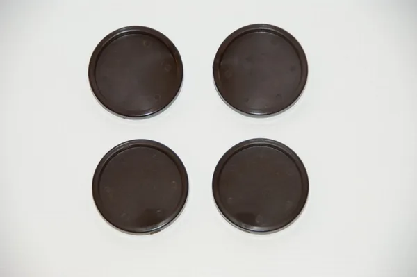 Sockels voor piano 70mm bruin set=4
