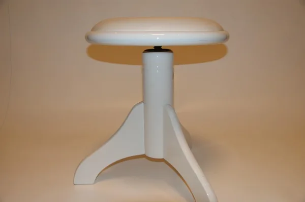 Pianokruk type 419 wit/ hoogglans/ skai