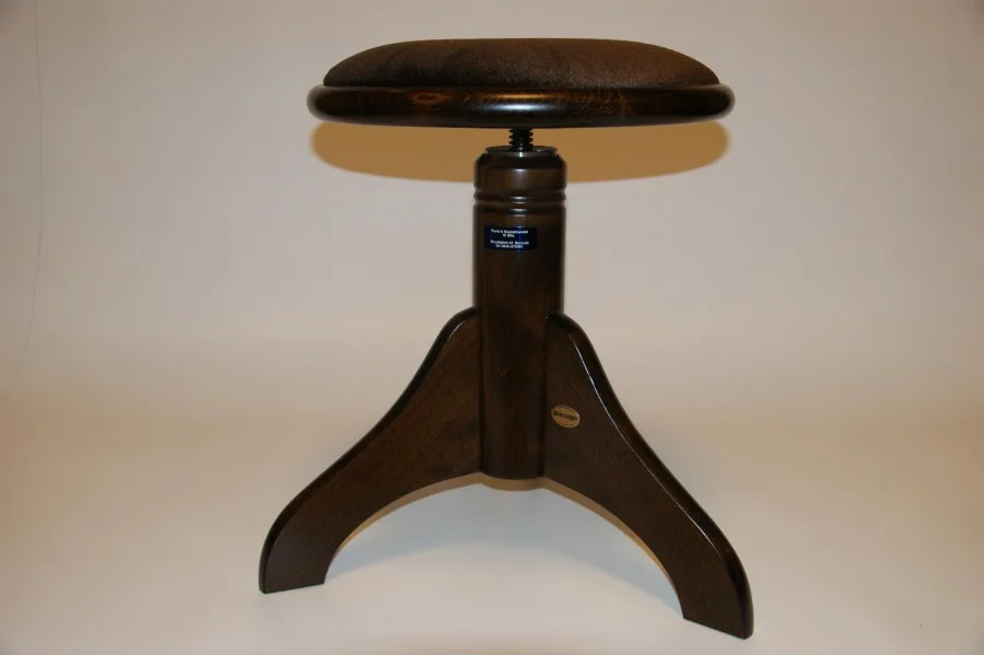 Pianokruk type 419 gekleurd/ stoffen bekleding- bruin