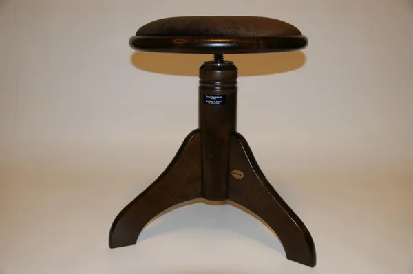 Pianokruk type 419 gekleurd/ stoffen bekleding- bruin