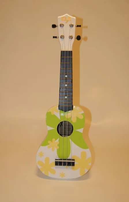 Ukelele Flower print groen P9