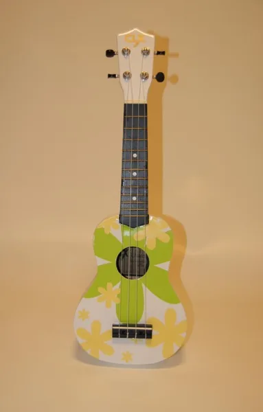 Ukelele Flower print groen P9