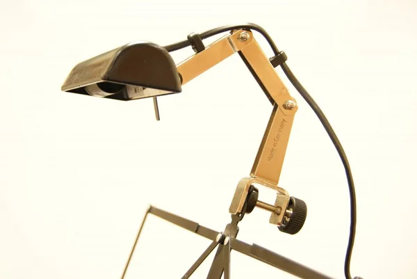 Lamp voor lessenaar incl. gloeilamp K&M enkele uitvoering/ zwart